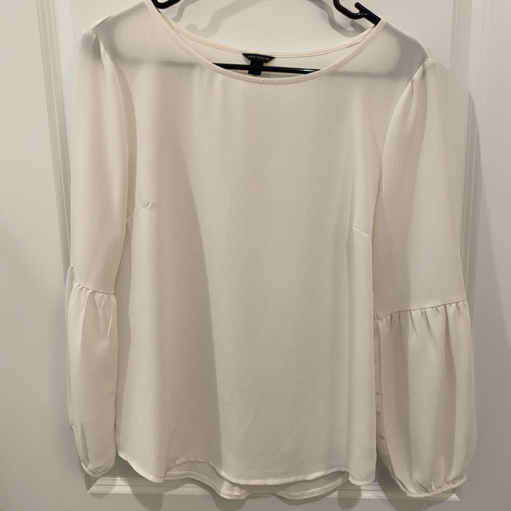 Ann Taylor white blouse